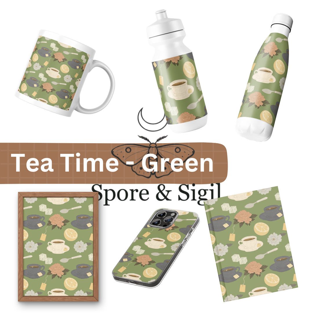 Tea Time Collection – 3 Color Seamless Pattern Bundle - Image 3