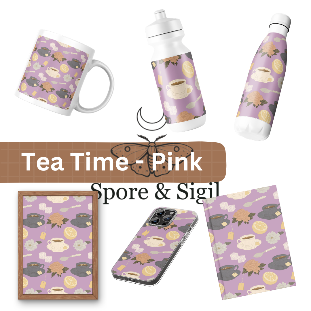 Tea Time Collection – 3 Color Seamless Pattern Bundle - Image 2